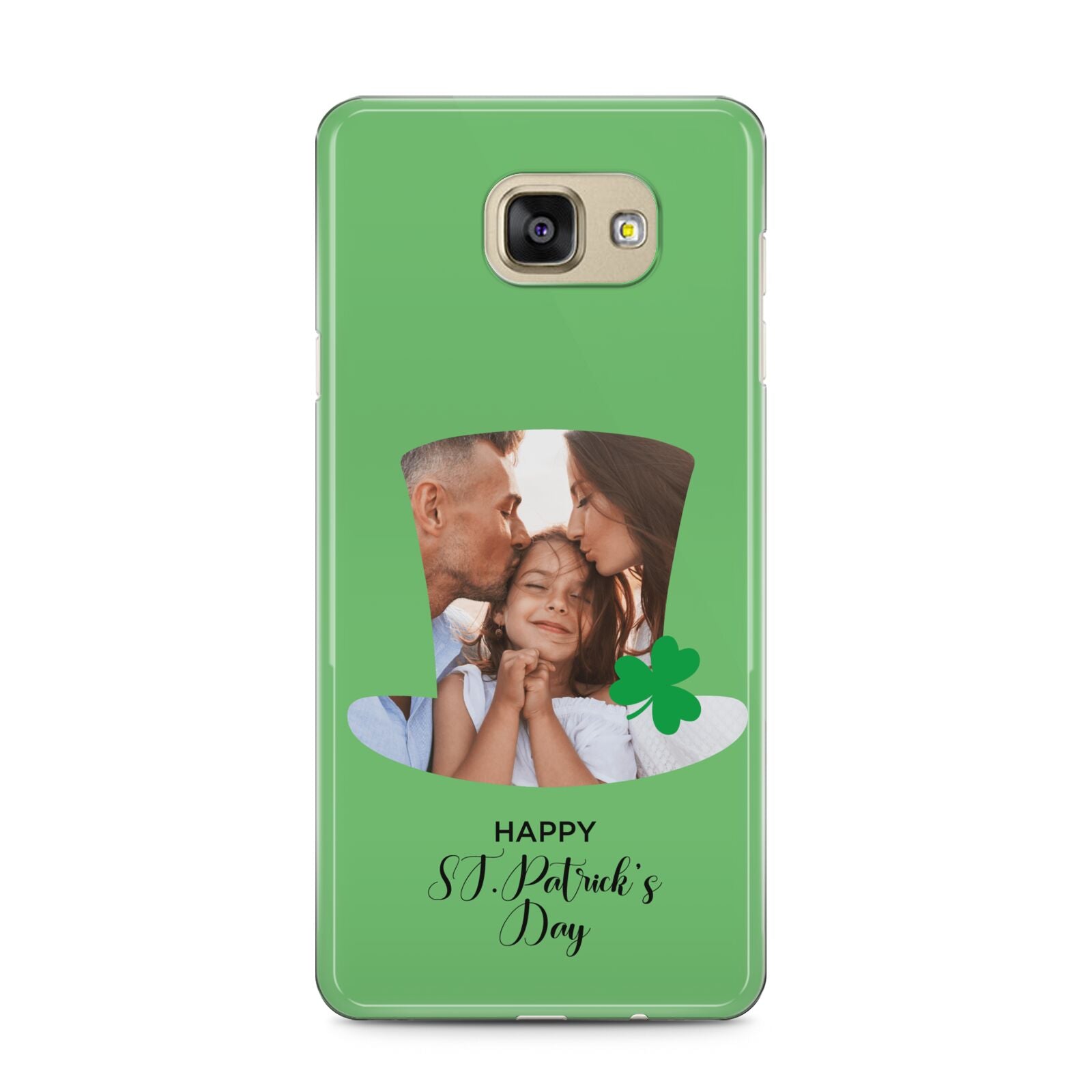 Photo Upload Leprechaun Hat Samsung Galaxy A5 2016 Case on gold phone