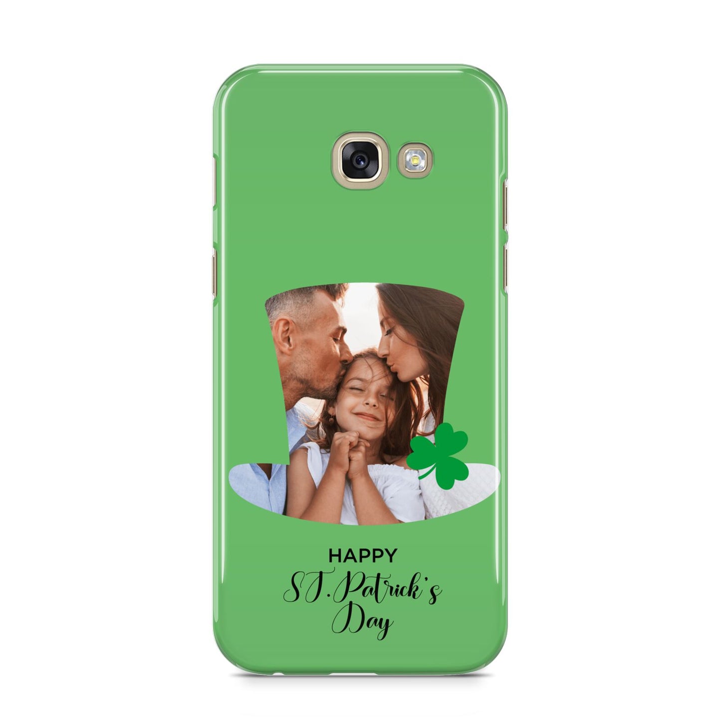 Photo Upload Leprechaun Hat Samsung Galaxy A5 2017 Case on gold phone