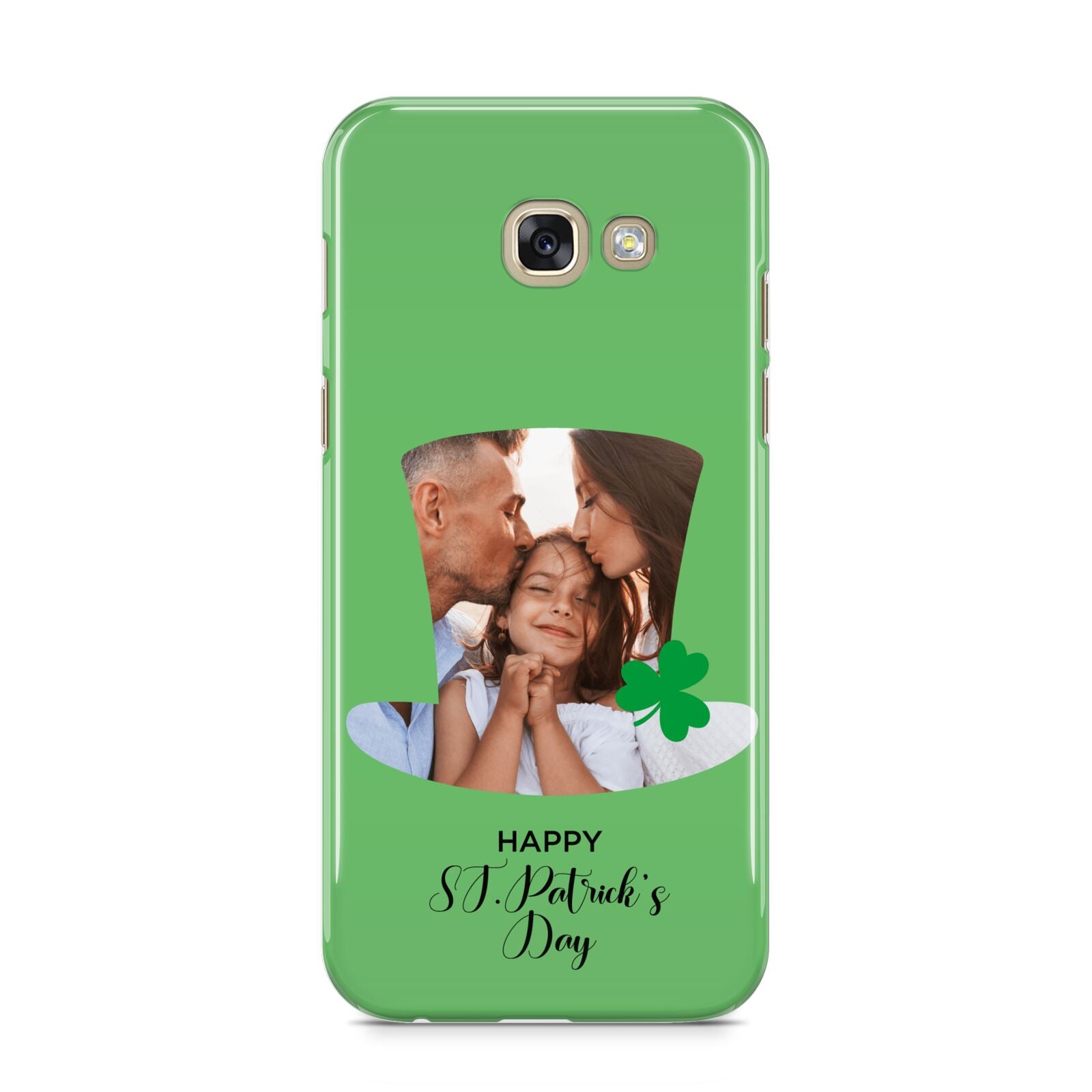 Photo Upload Leprechaun Hat Samsung Galaxy A5 2017 Case on gold phone