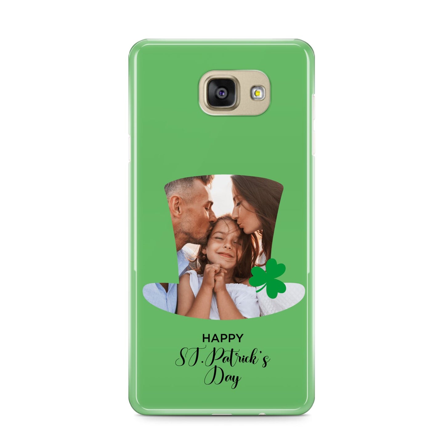Photo Upload Leprechaun Hat Samsung Galaxy A9 2016 Case on gold phone