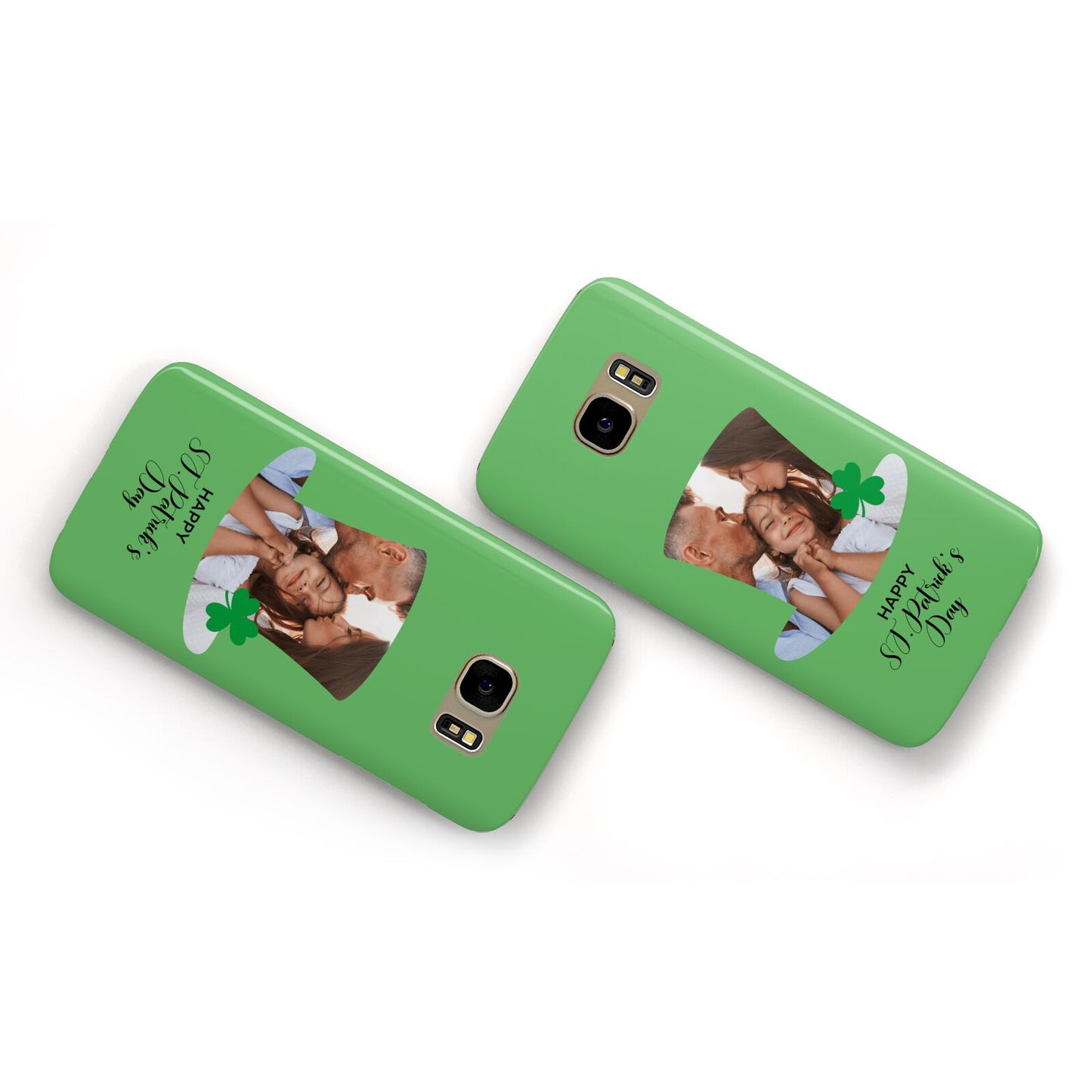 Photo Upload Leprechaun Hat Samsung Galaxy Case Flat Overview