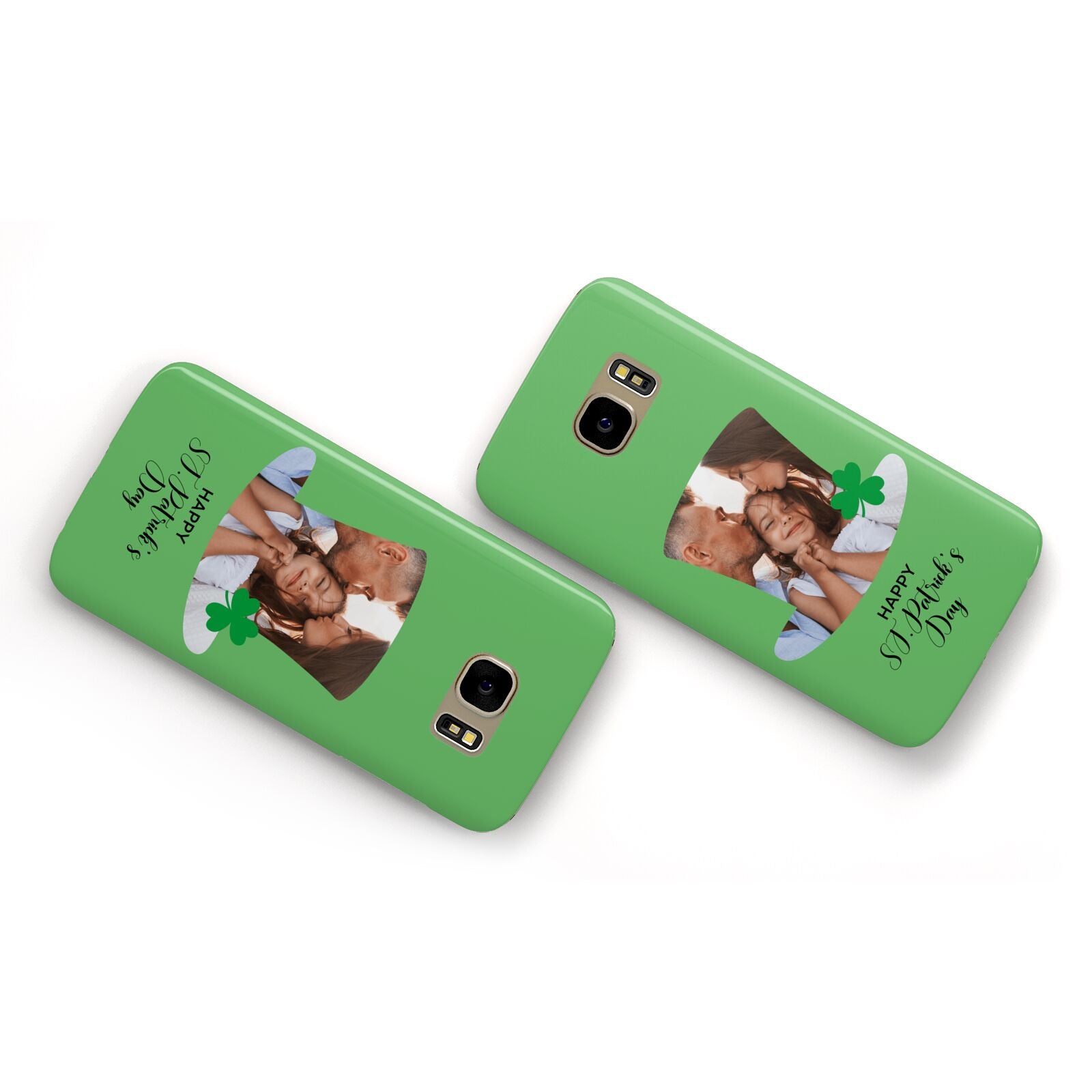 Photo Upload Leprechaun Hat Samsung Galaxy Case Flat Overview