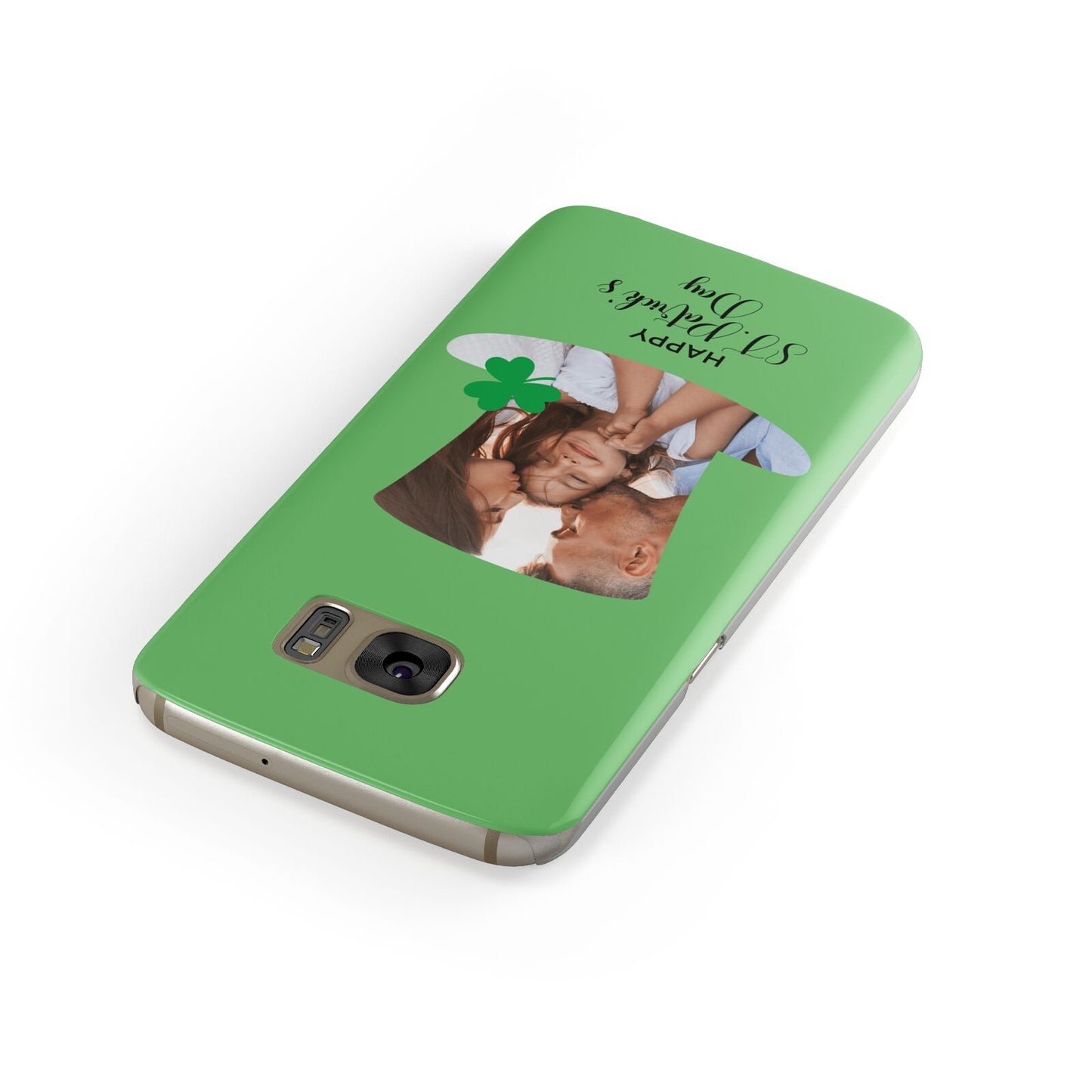 Photo Upload Leprechaun Hat Samsung Galaxy Case Front Close Up