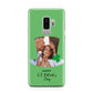 Photo Upload Leprechaun Hat Samsung Galaxy S9 Plus Case on Silver phone