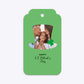 Photo Upload Leprechaun Hat Two Tier Rectangle Gift Tag