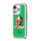 Photo Upload Leprechaun Hat iPhone 14 Pro Clear Tough Case Silver Angled Image