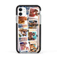 Photo Upload Montage Apple iPhone 11 in White with Black Impact Case