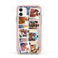 Photo Upload Montage Apple iPhone 11 in White with Pink Impact Case