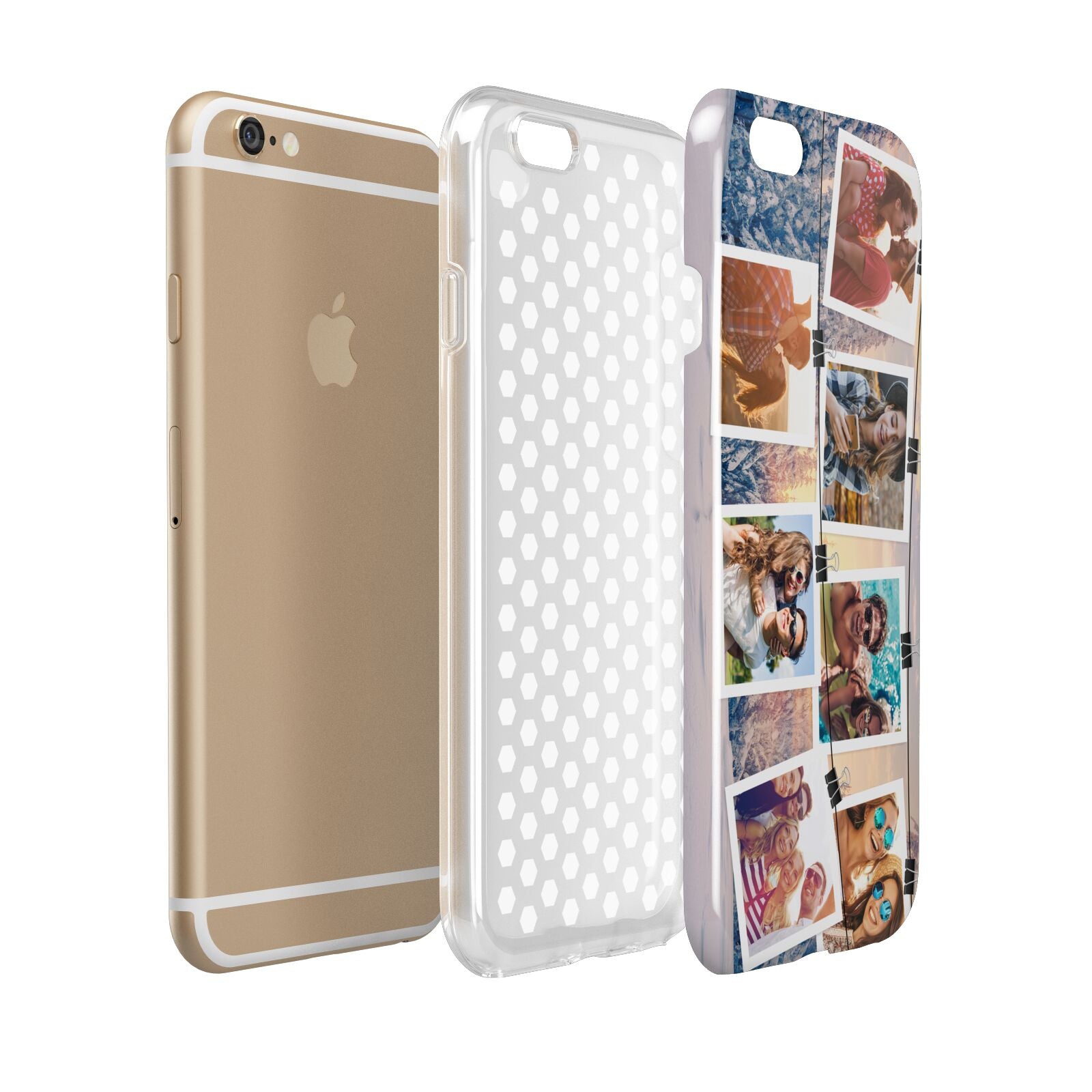 Photo Upload Montage Apple iPhone 6 3D Tough Case Expanded view