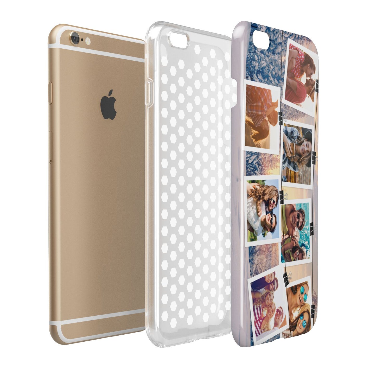 Photo Upload Montage Apple iPhone 6 Plus 3D Tough Case Expand Detail Image