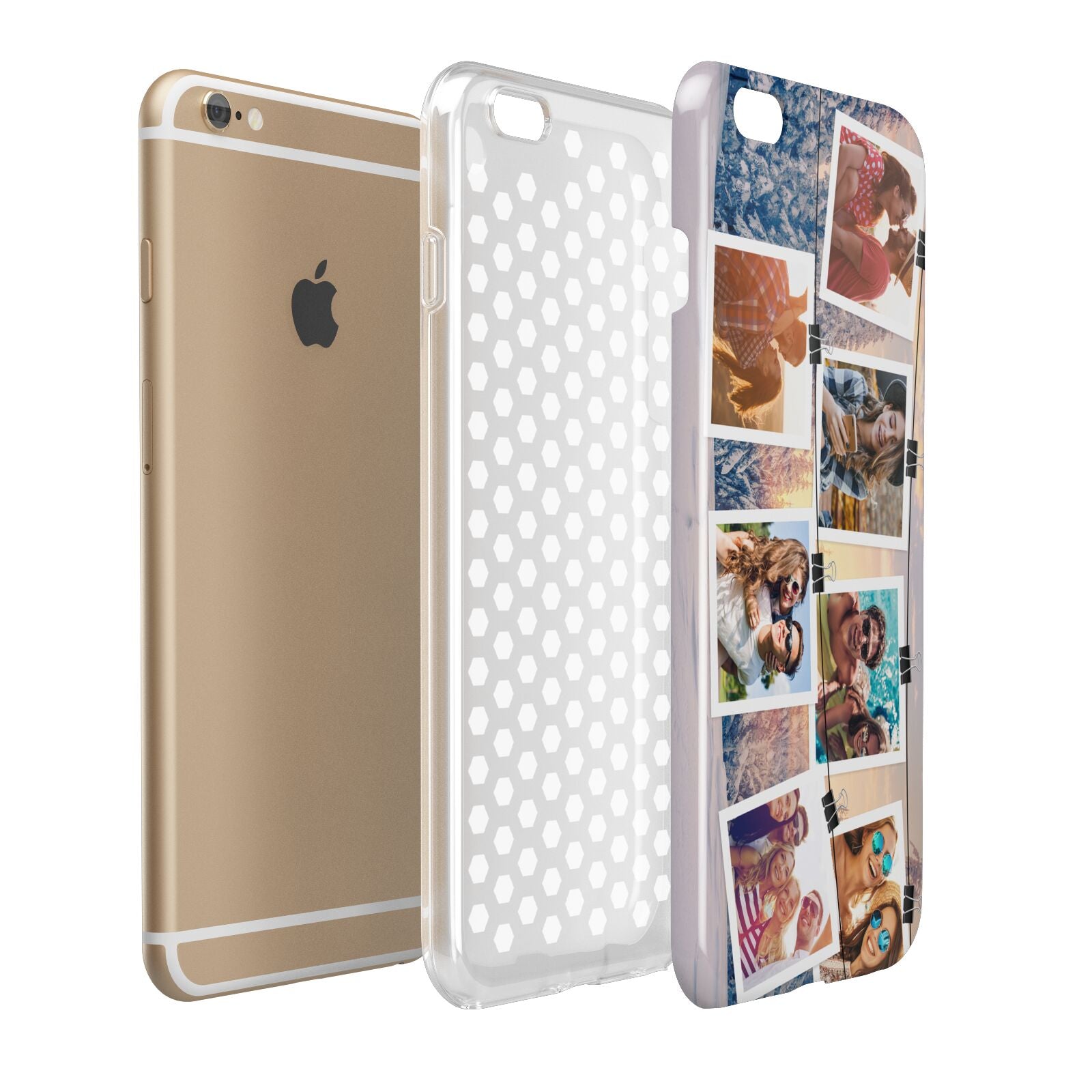 Photo Upload Montage Apple iPhone 6 Plus 3D Tough Case Expand Detail Image