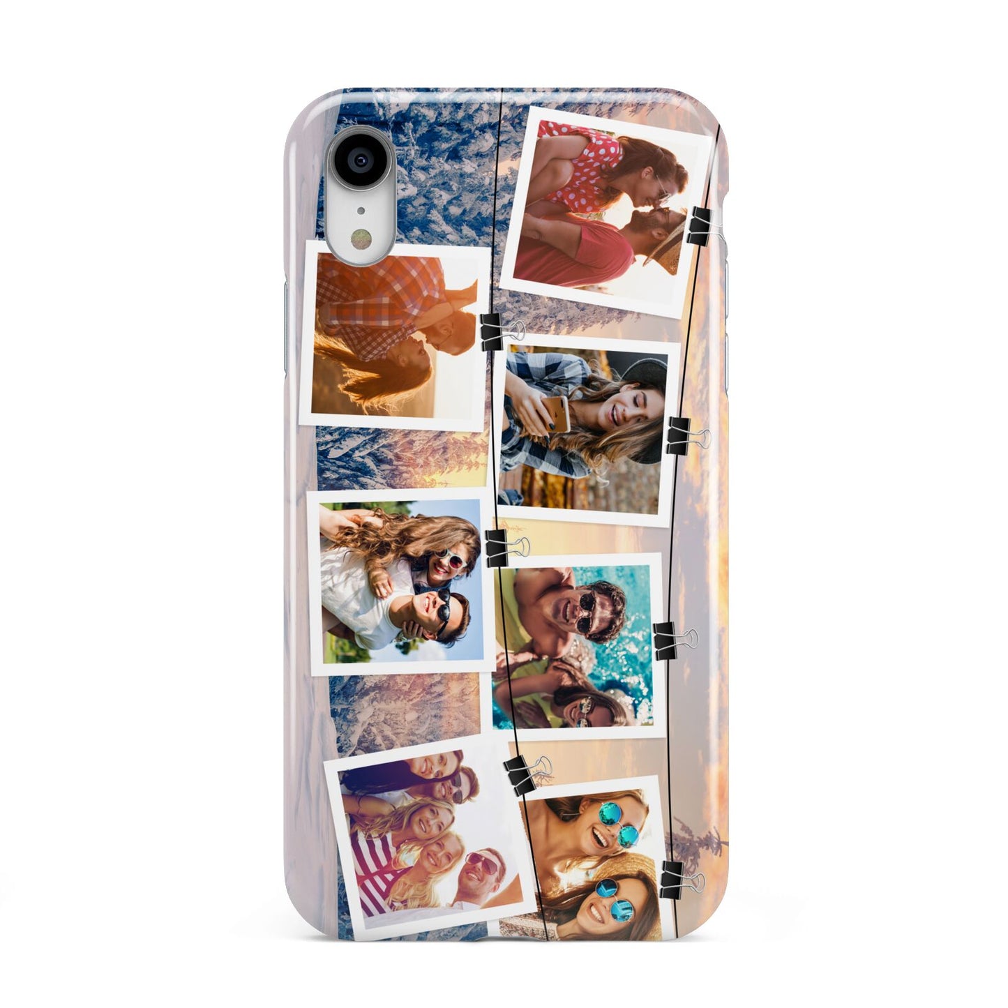 Photo Upload Montage Apple iPhone XR White 3D Tough Case