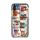 Photo Upload Montage Apple iPhone Xs Impact Case Black Edge on Silver Phone