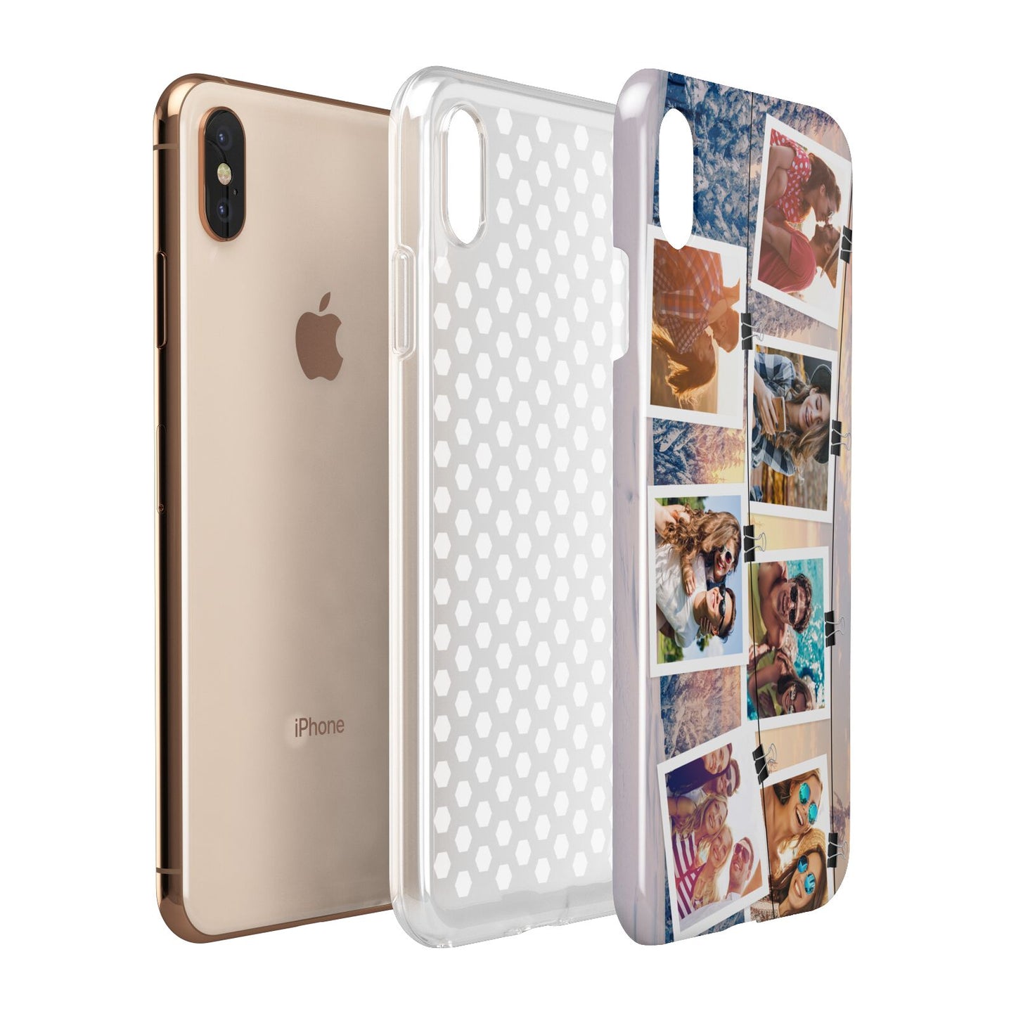 Photo Upload Montage Apple iPhone Xs Max 3D Tough Case Expanded View