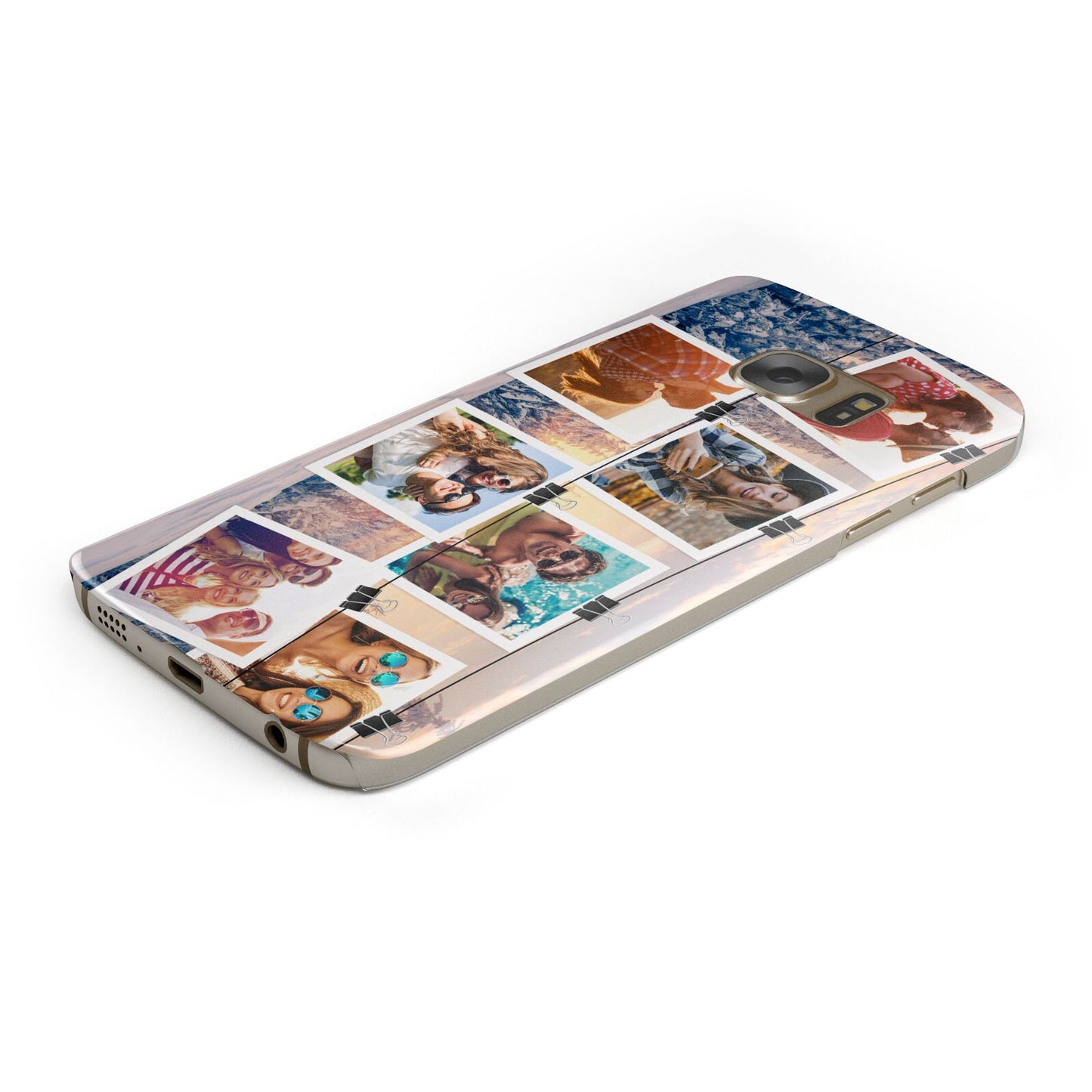 Photo Upload Montage Protective Samsung Galaxy Case Angled Image