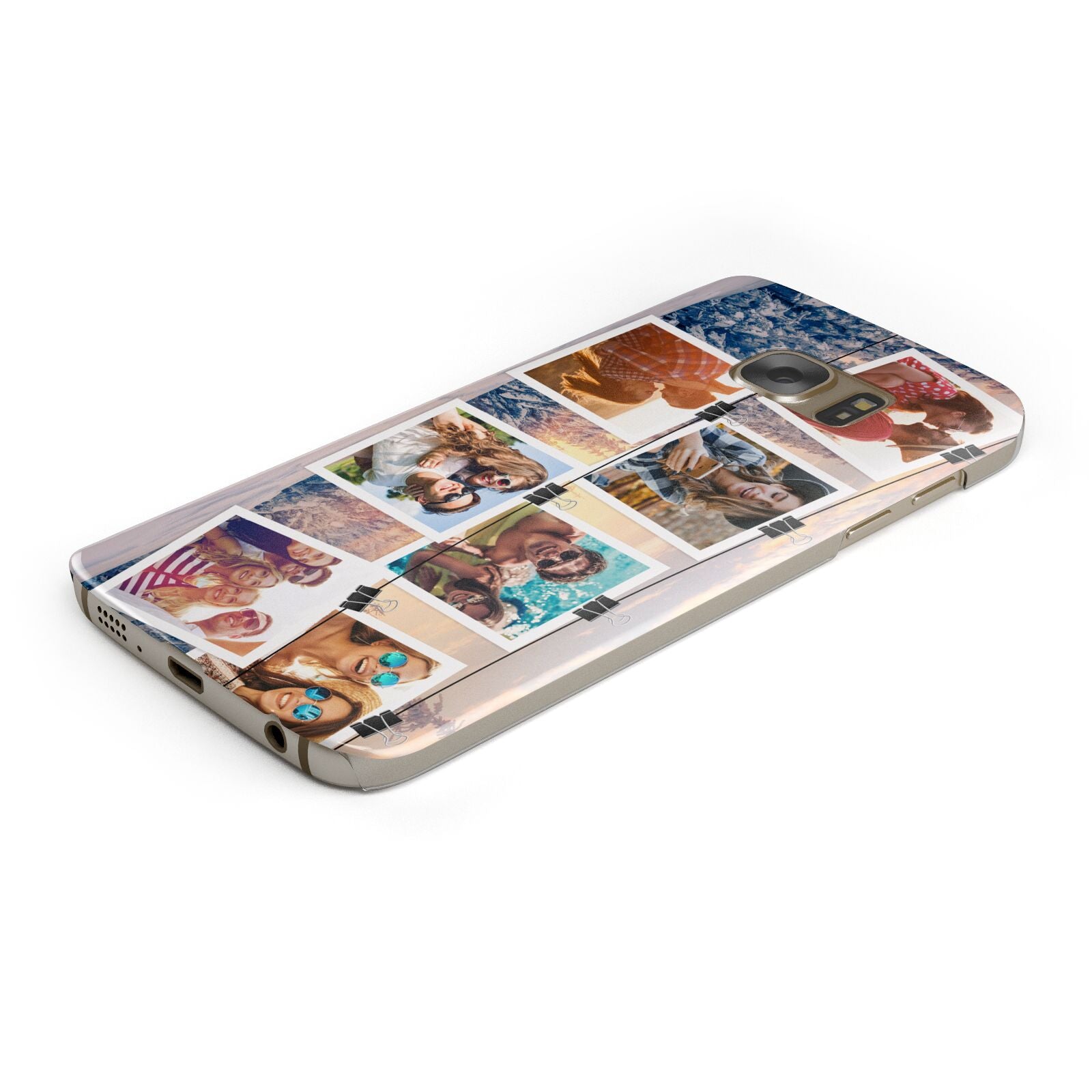 Photo Upload Montage Protective Samsung Galaxy Case Angled Image