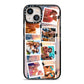 Photo Upload Montage iPhone 13 Black Impact Case on Silver phone