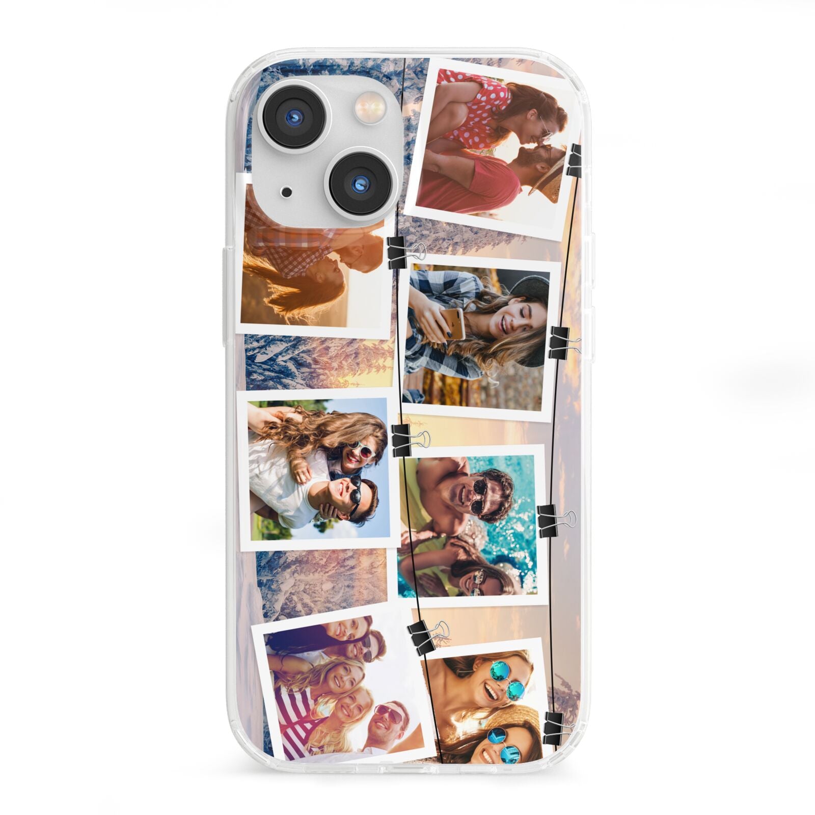 Photo Upload Montage iPhone 13 Mini Clear Bumper Case