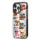 Photo Upload Montage iPhone 13 Pro Black Impact Case Side Angle on Silver phone