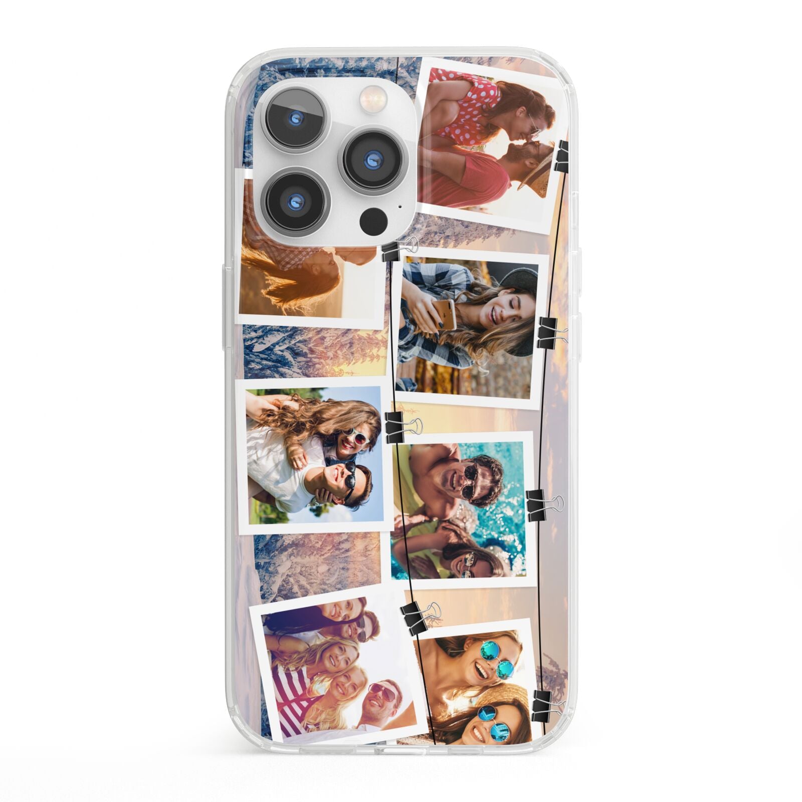Photo Upload Montage iPhone 13 Pro Clear Bumper Case