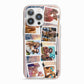 Photo Upload Montage iPhone 13 Pro TPU Impact Case with Pink Edges