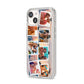 Photo Upload Montage iPhone 14 Clear Tough Case Starlight Angled Image