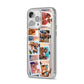 Photo Upload Montage iPhone 14 Pro Max Clear Tough Case Silver Angled Image