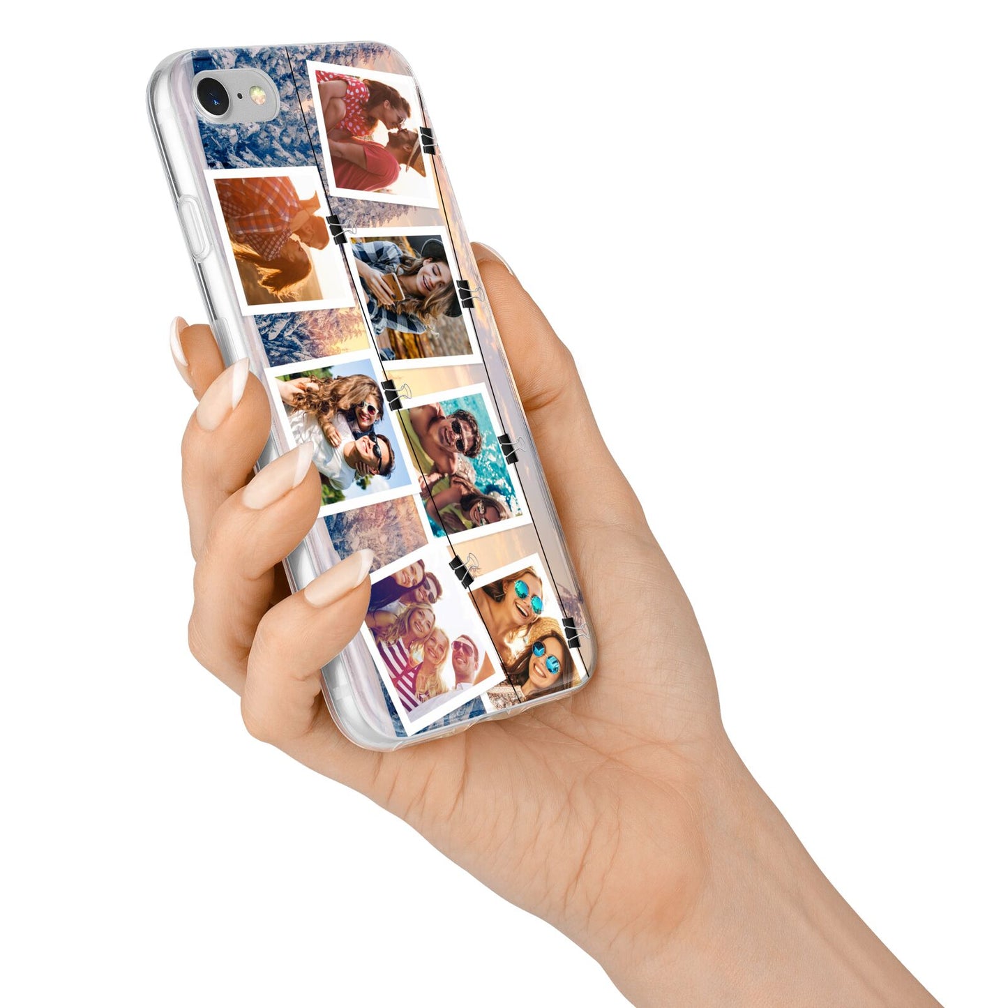 Photo Upload Montage iPhone 7 Bumper Case on Silver iPhone Alternative Image