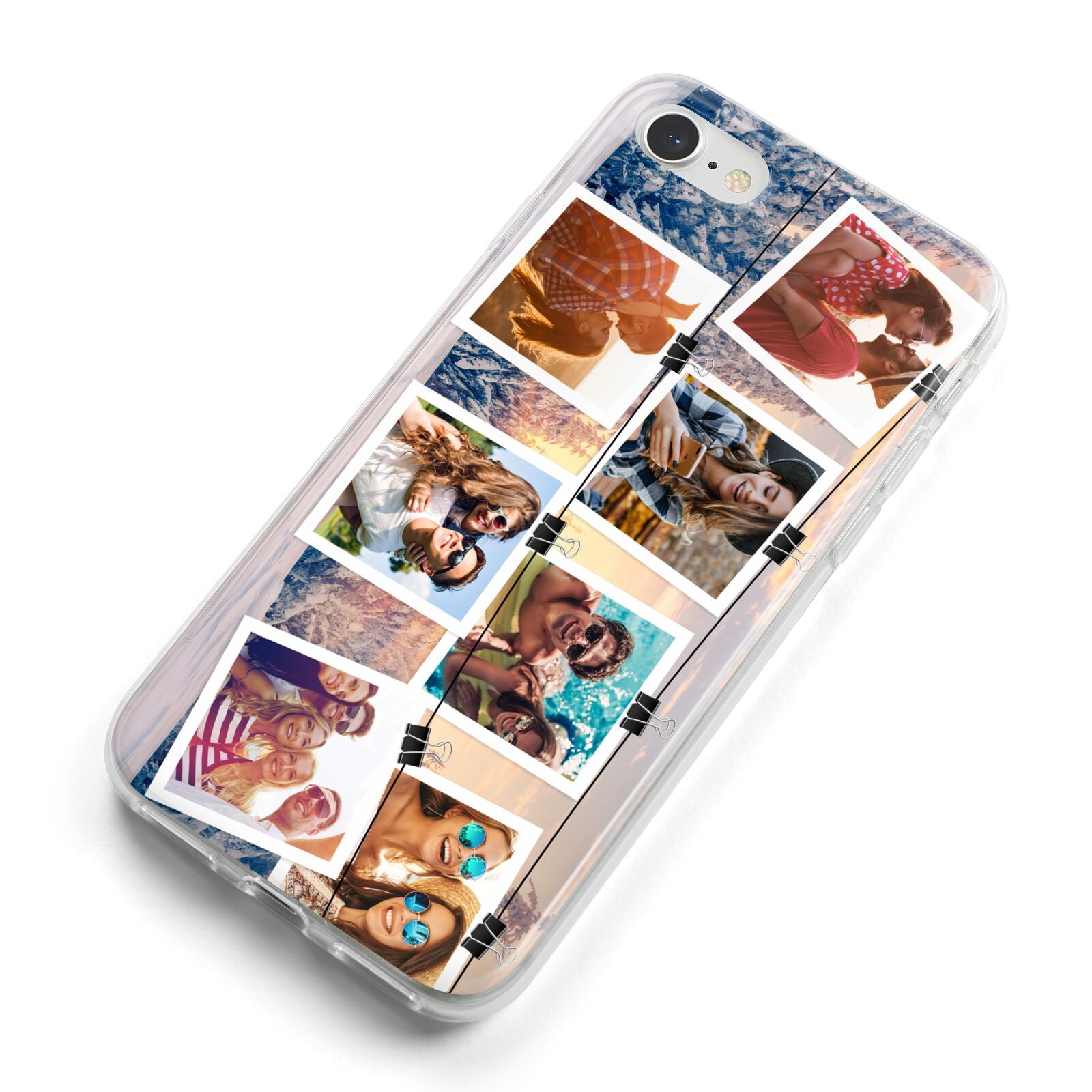 Photo Upload Montage iPhone 8 Bumper Case on Silver iPhone Alternative Image