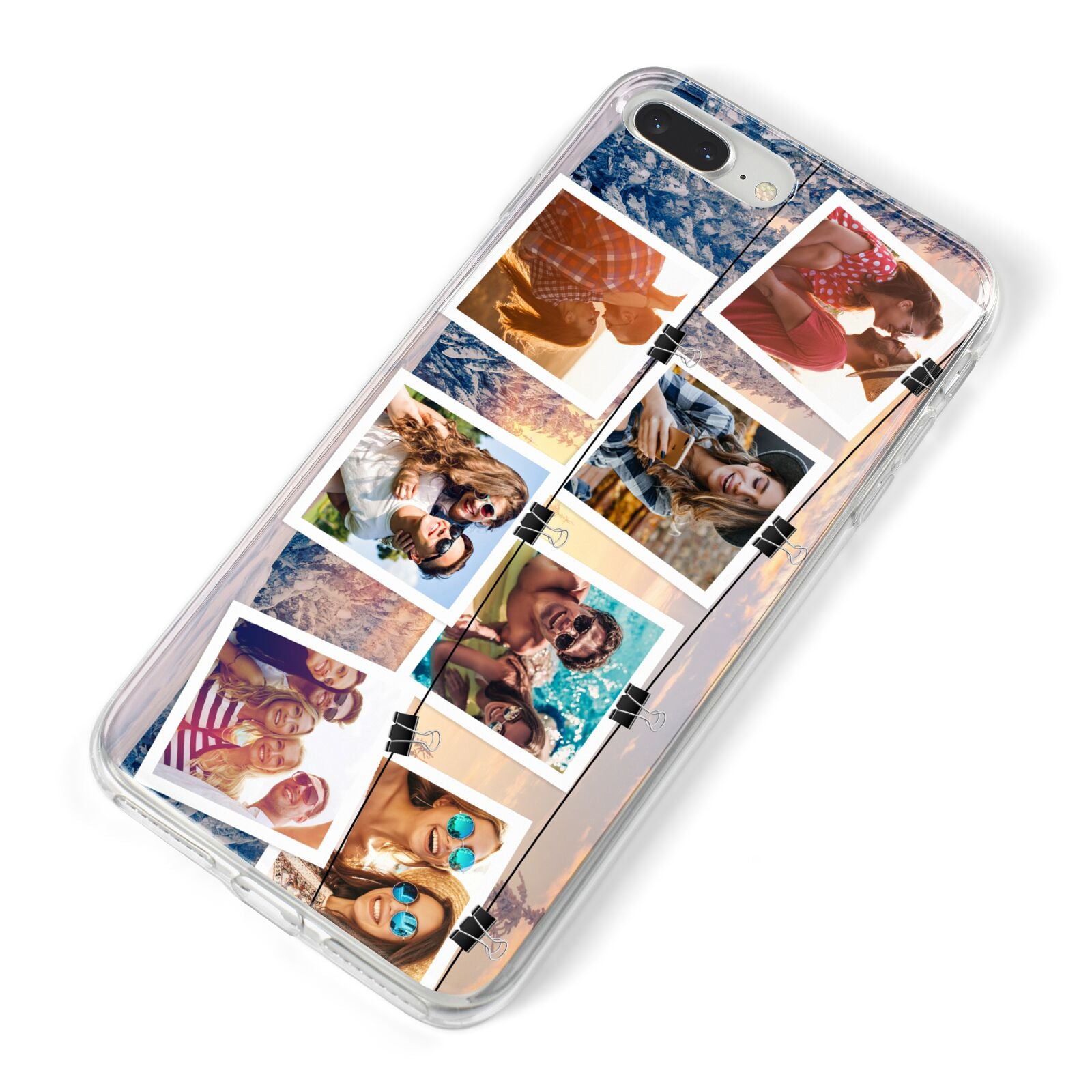 Photo Upload Montage iPhone 8 Plus Bumper Case on Silver iPhone Alternative Image