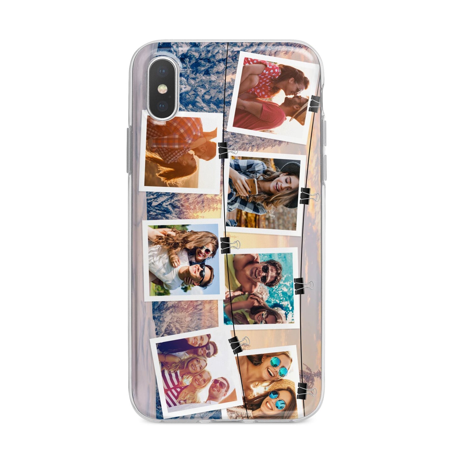 Photo Upload Montage iPhone X Bumper Case on Silver iPhone Alternative Image 1
