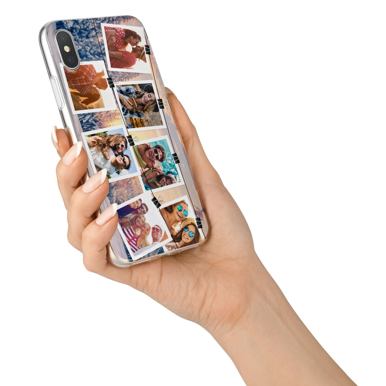 Photo Upload Montage iPhone X Bumper Case on Silver iPhone Alternative Image 2