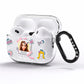 Photo Upload with Text AirPods Pro Clear Case Side Image