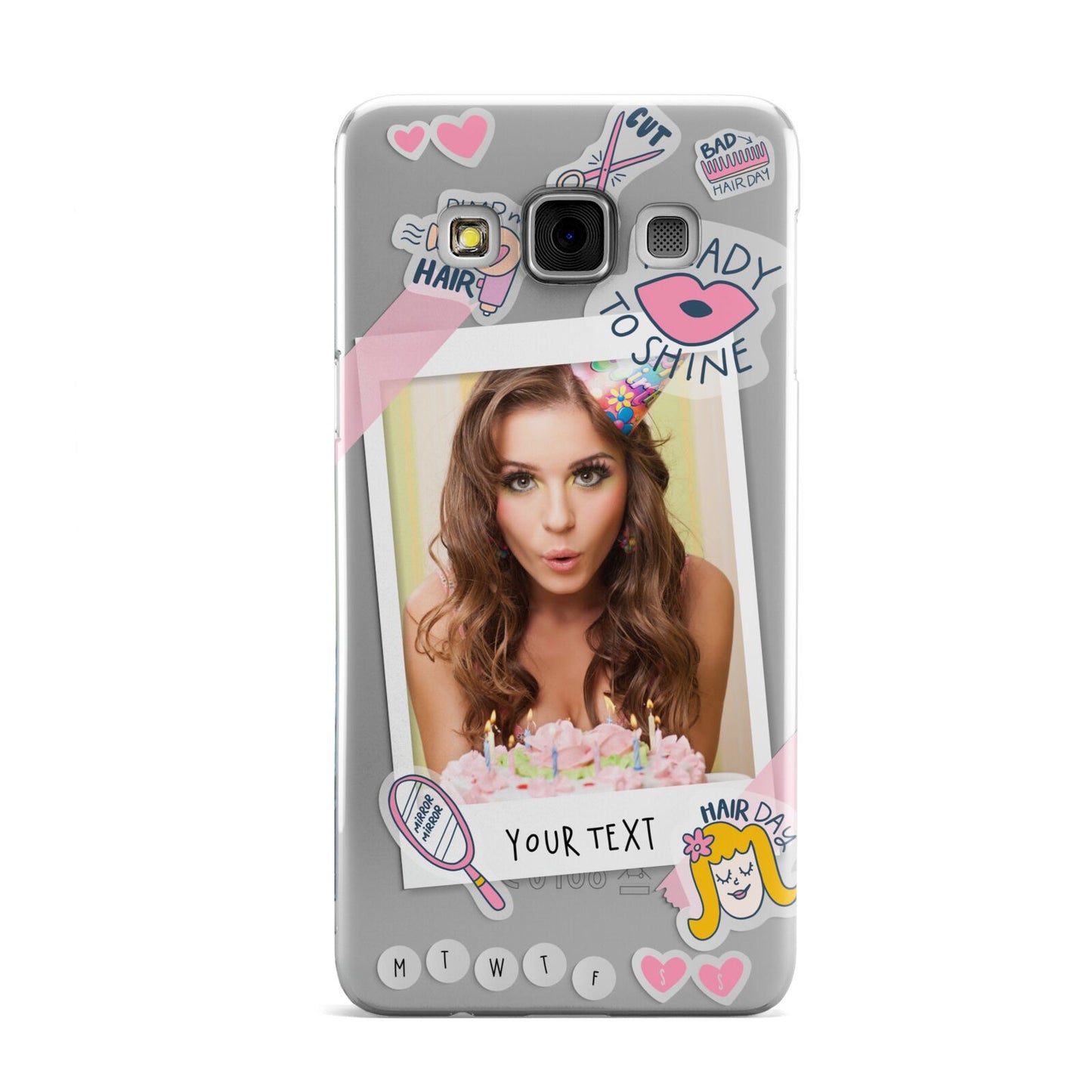 Photo Upload with Text Samsung Galaxy A3 Case