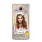 Photo Upload with Text Samsung Galaxy A5 2016 Case on gold phone