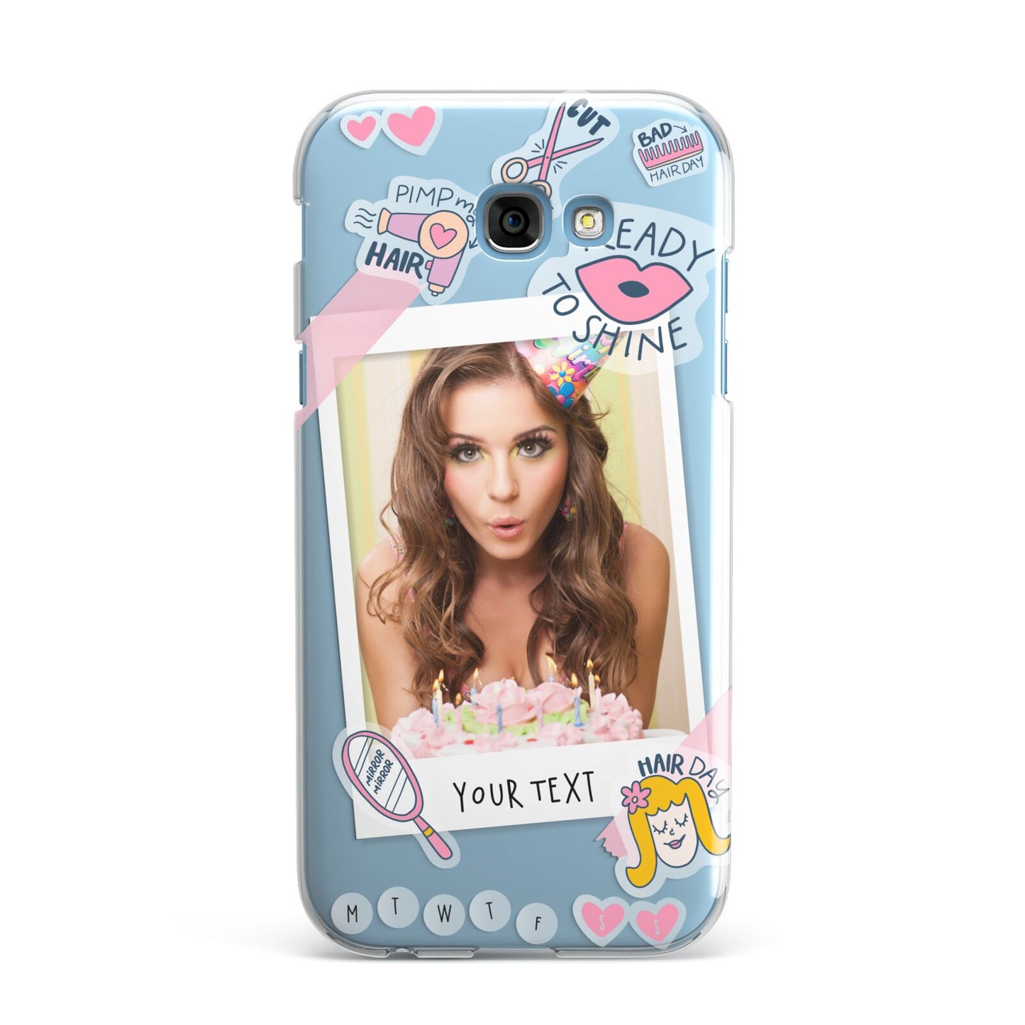 Photo Upload with Text Samsung Galaxy A7 2017 Case