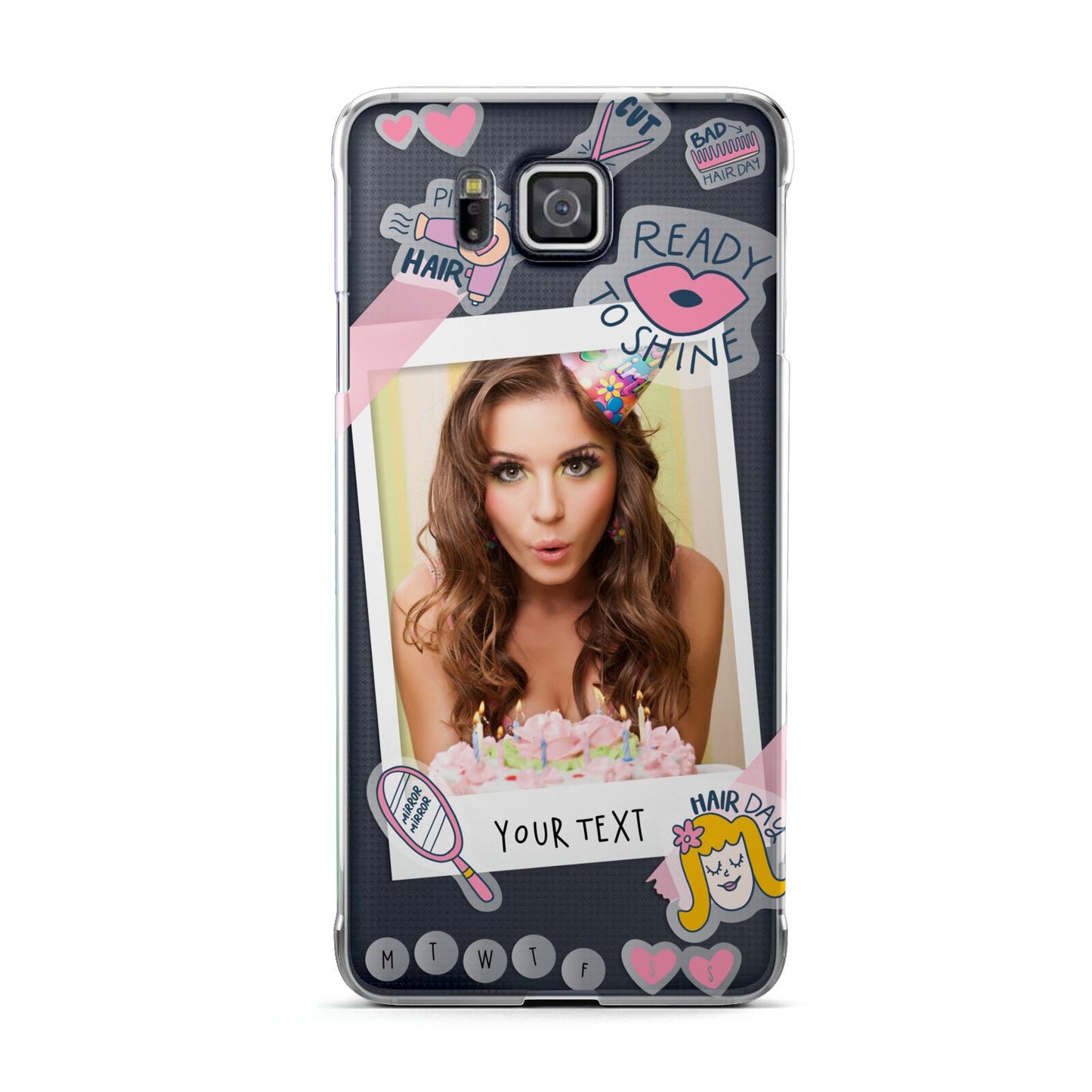 Photo Upload with Text Samsung Galaxy Alpha Case