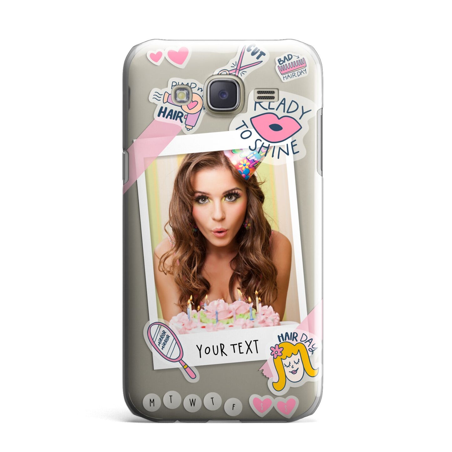 Photo Upload with Text Samsung Galaxy J7 Case