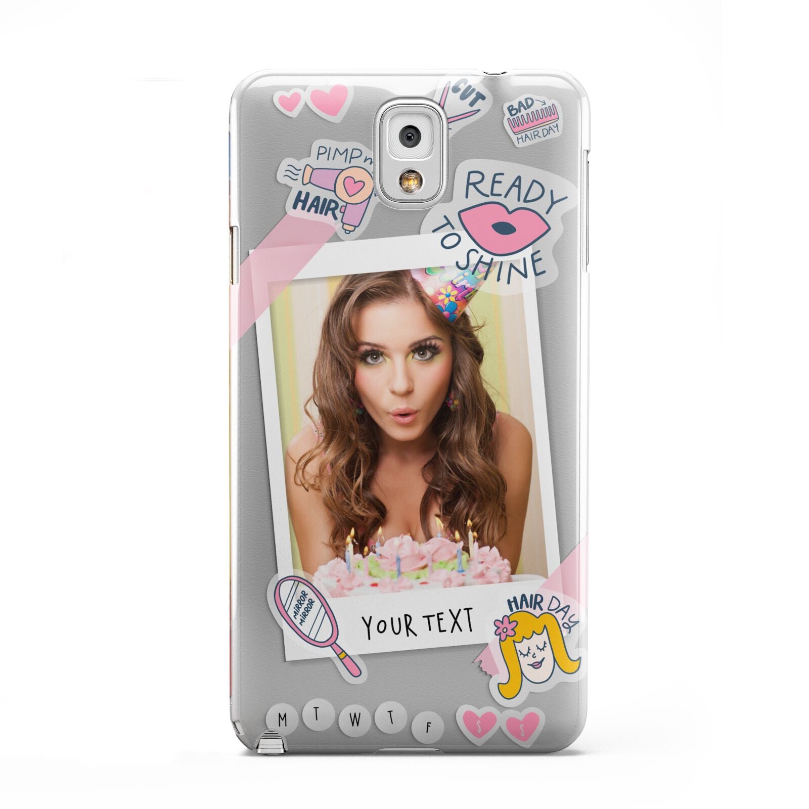 Photo Upload with Text Samsung Galaxy Note 3 Case