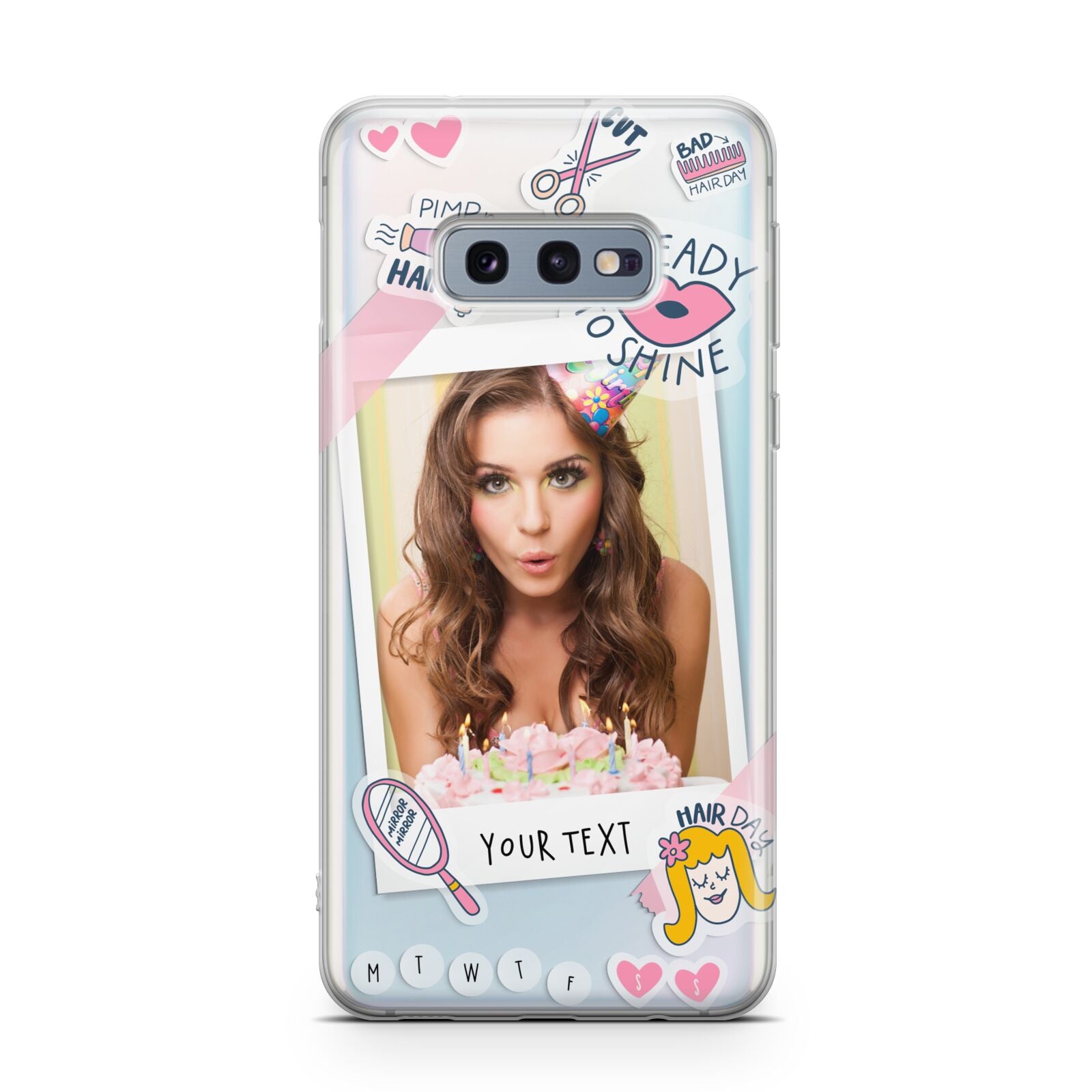 Photo Upload with Text Samsung Galaxy S10E Case