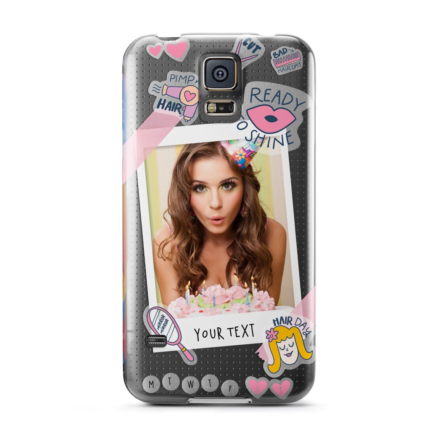 Photo Upload with Text Samsung Galaxy S5 Case