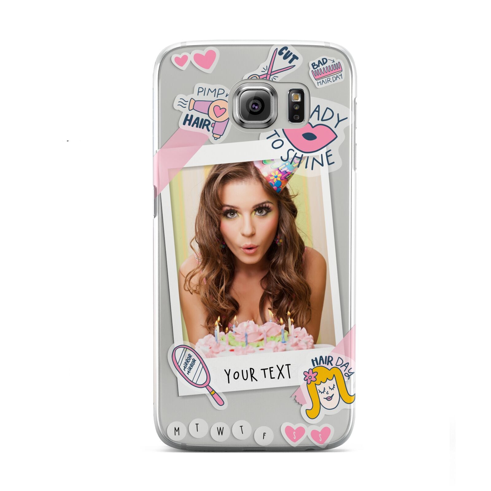 Photo Upload with Text Samsung Galaxy S6 Case