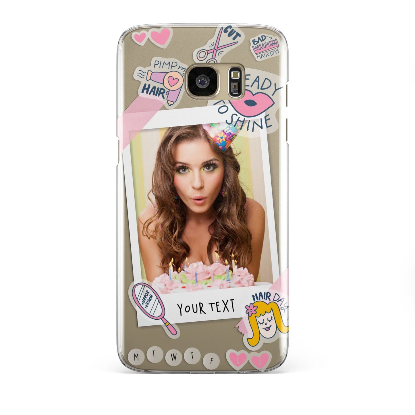 Photo Upload with Text Samsung Galaxy S7 Edge Case