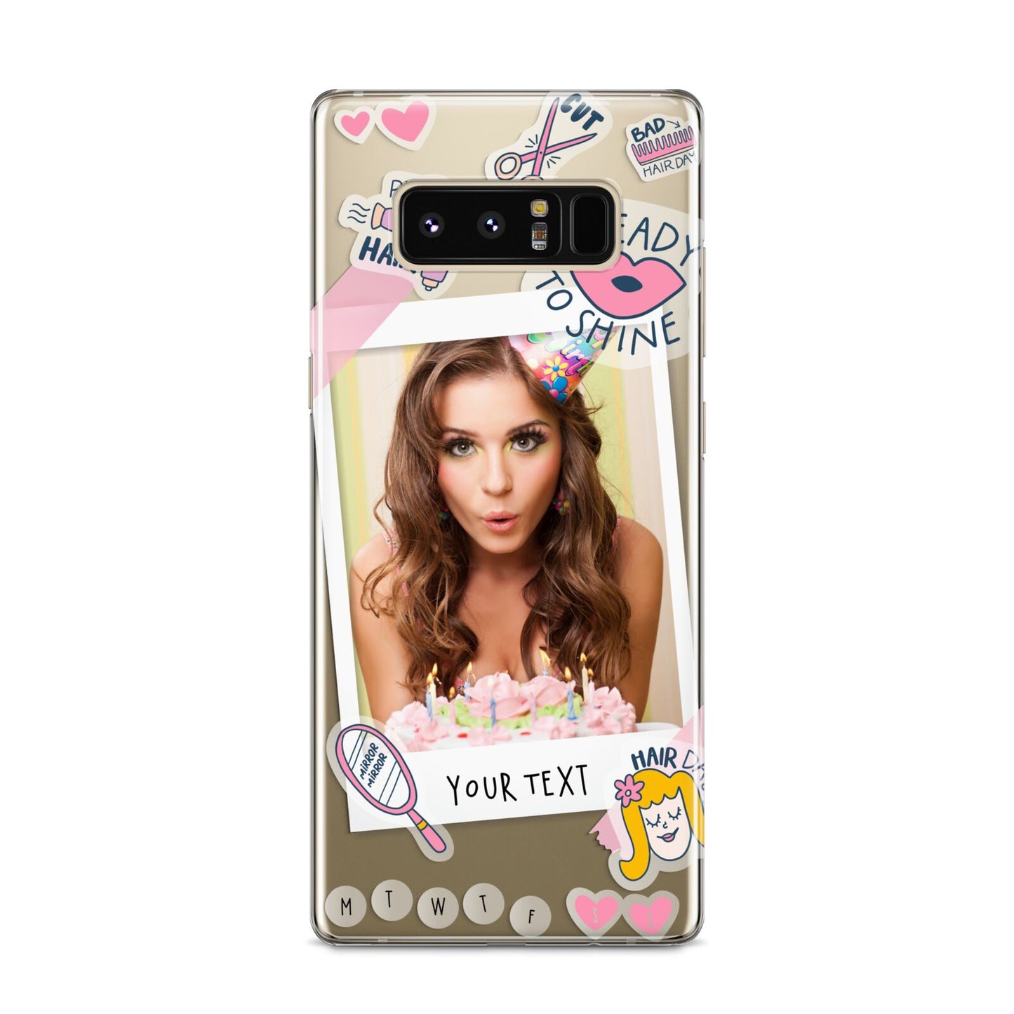 Photo Upload with Text Samsung Galaxy S8 Case
