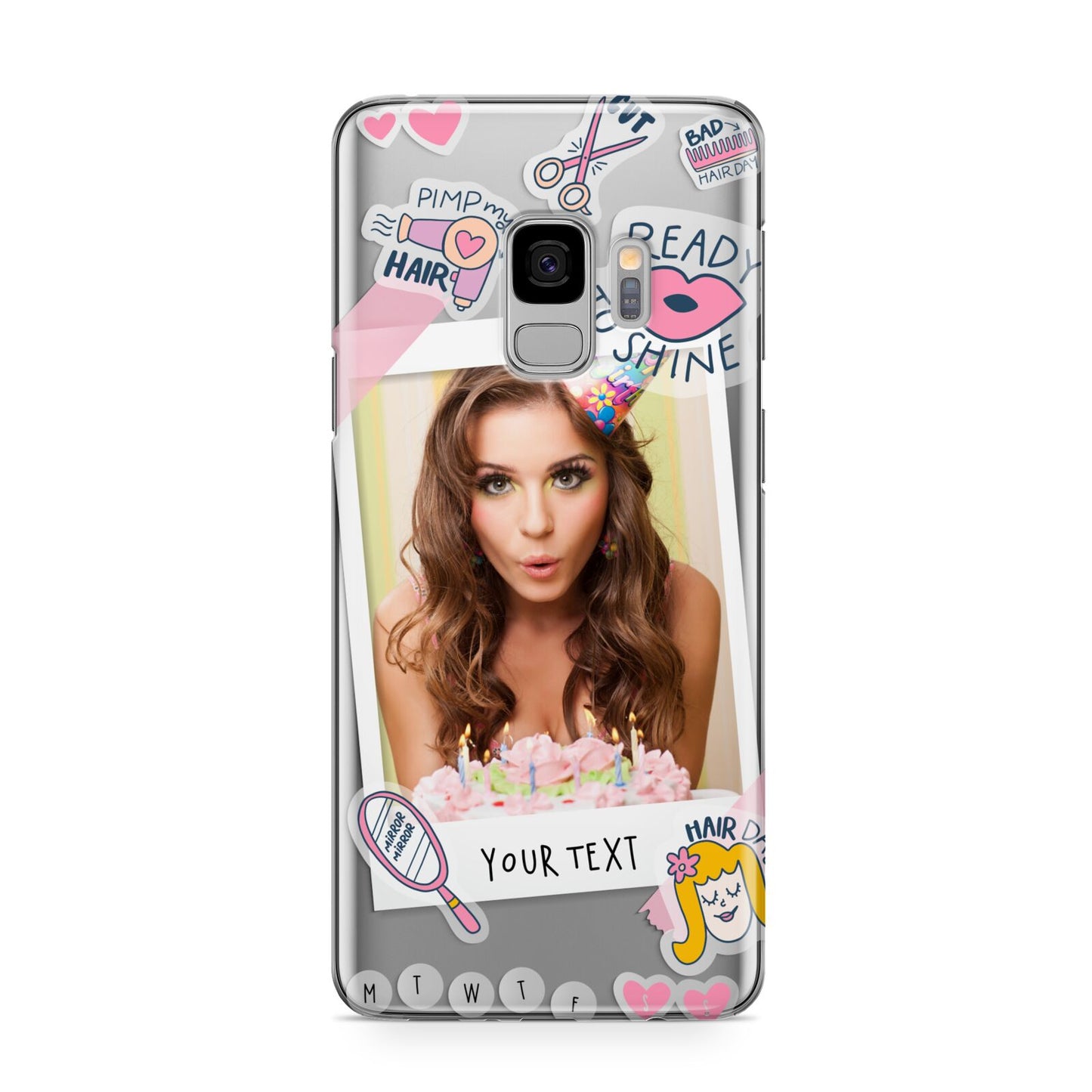 Photo Upload with Text Samsung Galaxy S9 Case