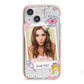 Photo Upload with Text iPhone 13 Mini TPU Impact Case with Pink Edges