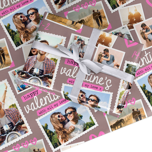 Photo Valentines Custom Wrapping Paper