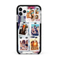 Photo Wall Montage Upload Apple iPhone 11 Pro Max in Silver with Black Impact Case
