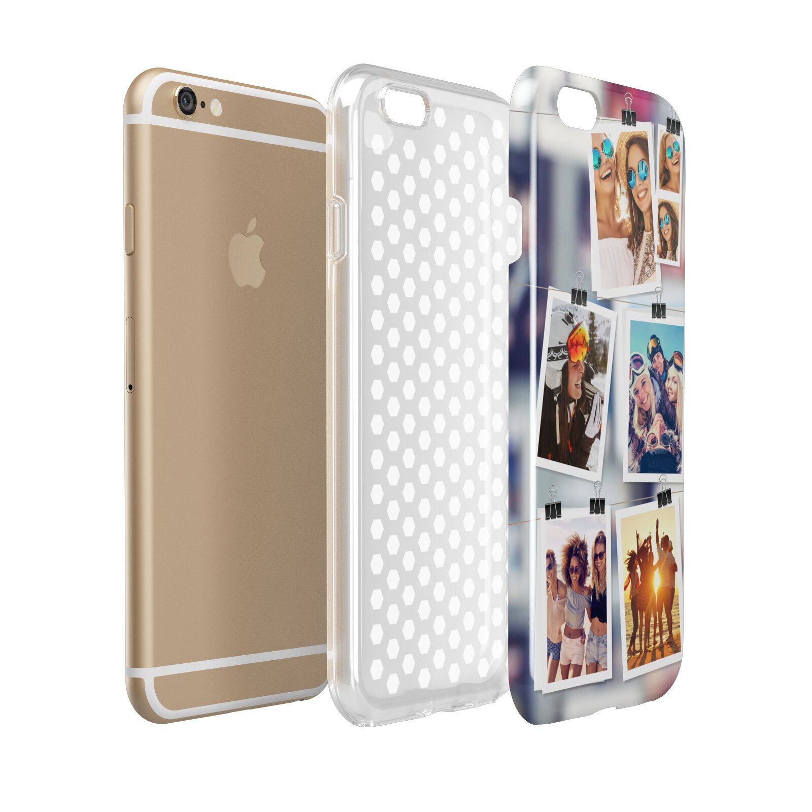 Photo Wall Montage Upload Apple iPhone 6 3D Tough Case Expanded view