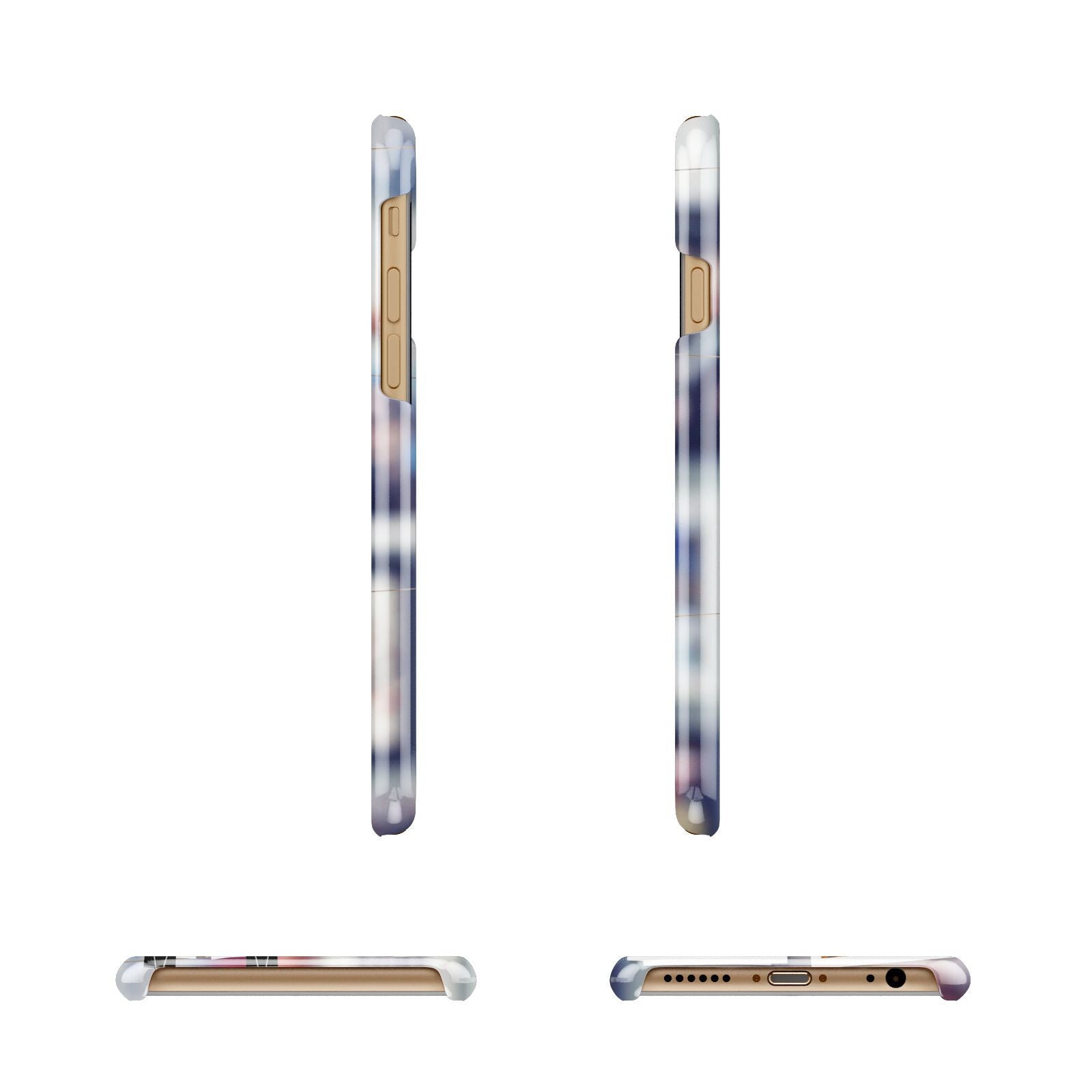 Photo Wall Montage Upload Apple iPhone 6 3D Wrap Snap Case Angled Images